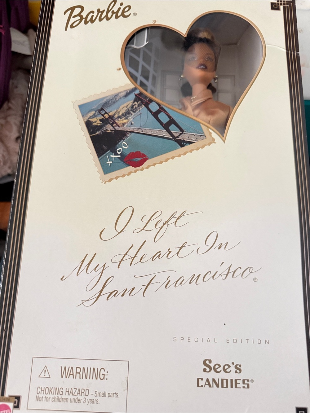 2001 I left My Heart in San Francisco Barbie. Original - still in box